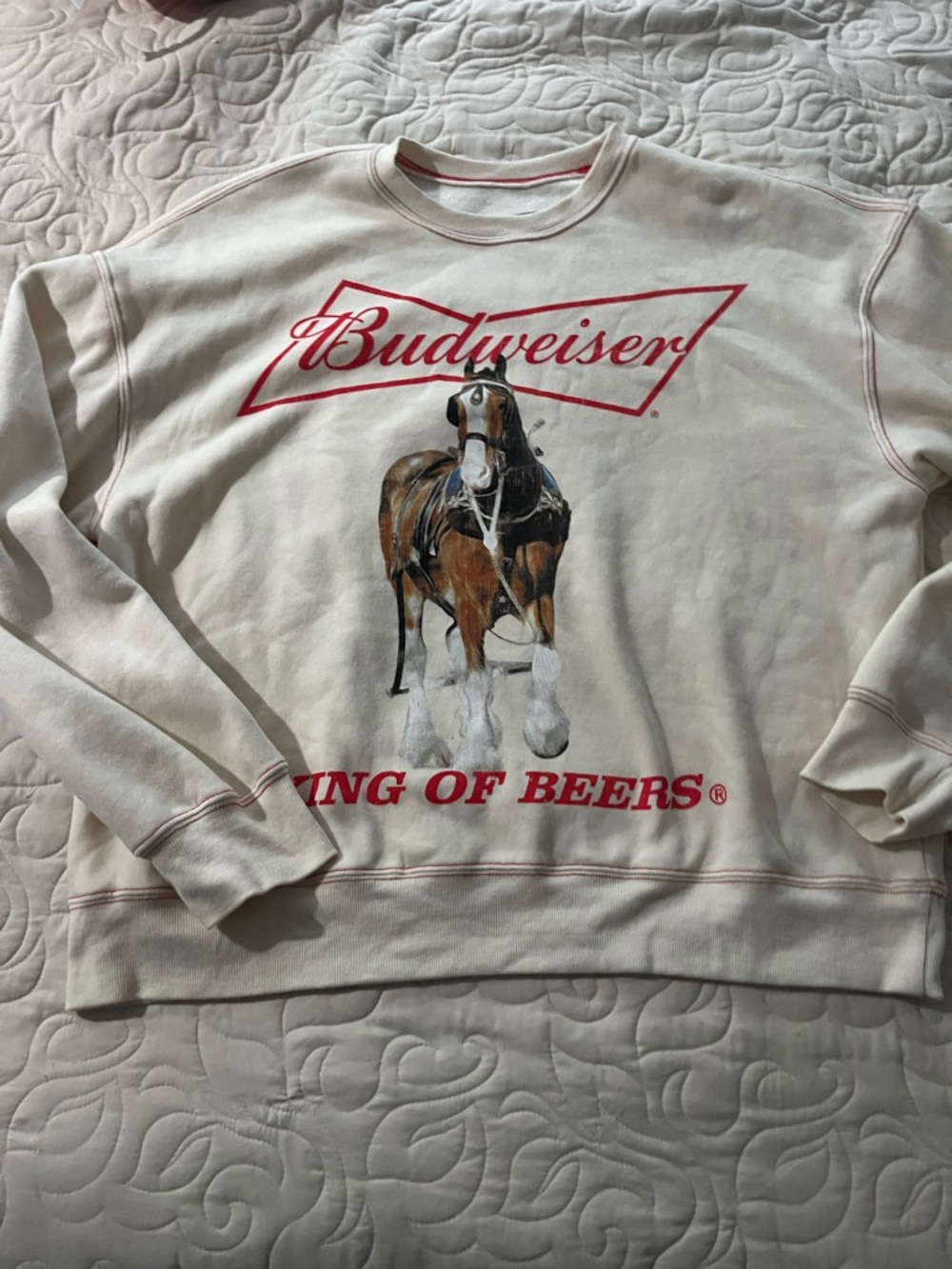 Budweiser King of Beers Sweatshirt Size Large
